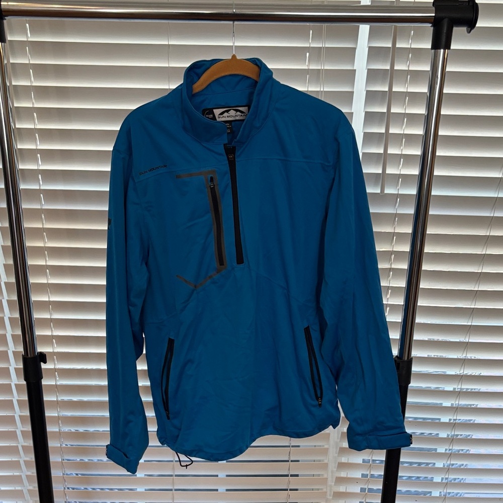 Sun Mountain men’s 1/2 zip rain jacket medium